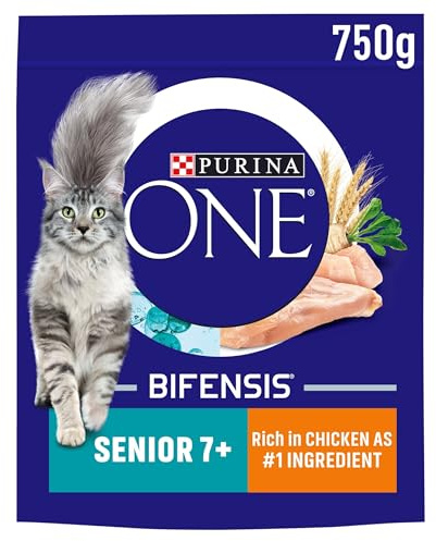 Purina One Senior Dry Cat Food Chicken 750g