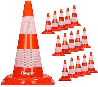 Beeper - Cono de tráfico (altura 47 cm) Cantidad - Lote de 30