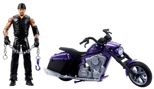 Mattel WWE Wrekkin' Slamcycle Vehicle & Figure Playset with Toy Motorcycle & Undertaker 6-inch Collectible, Launching Action & Breakaway Parts