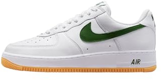 Nike Scarpe da basket, Bianco/Verde foresta-gomma Giallo, 39 EU