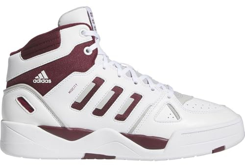 adidas Herren Midcity Mid Basketball-Schuhe, FTWR White Grey Two Shadow Red, 43 1/3 EU