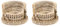 DOITOOL Roma Colosseo modello, 2 pezzi in resina in miniatura retrò ornamento romano decorazione casa delle bambole, statue decorative desktop italiane, colosseo romano bonsai ornamenti souvenir Decor