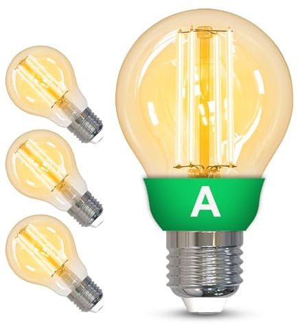 ANTELA E27 LED Lampe 5W 1055LM 2700K Warmweiß Licht ersetzt 75W, Klasse A Energiesparlampe, nicht Dimmbar, ErP, 4PCs