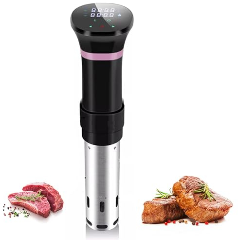Máquina Sous Vide con 1100w, Circulador de Inmersión Ultra Silencioso con Volumen Máximo de Agua de Acero Inoxidable 23L 25~95°C Control de Tiempo Térmico, Olla Precisa para Restaurante
