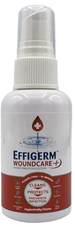 Effigerm Advanced Wound Care Solution 60ml Spray – No-Sting Hypochlorous Acid – Hydrates, Cleanses & Supports Healing – Long-Lasting & Shelf-Stable