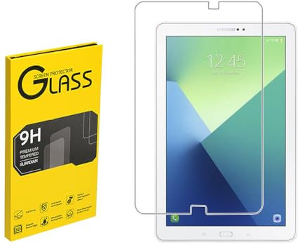 Shunwige Screen Protector for Samsung Galaxy Tab A 10 (10-inch,P585/P580) Tempered Glass,9H Hardness Anti Scratch,Bubble Free,Case Friendly Easy Installation.(1 Pack)