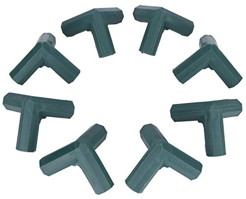 8 Stück 3-Wege-Pflanzenstützverbinder, Hochwertige Kunststoff-Garten-Kletterpfahl-Verbindung, Vielseitiges Gewächshaus-Zubehör für -Rahmen