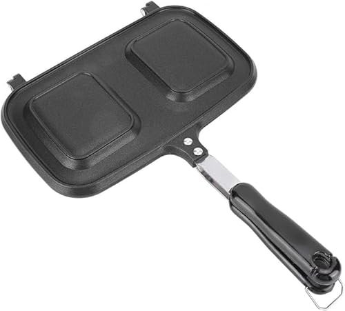 Anti-skållningshandtag gjuten aluminium frukost dubbelsidig non-stick stekpanna köksredskap/151