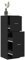 Myheimly Apothekerschrank Schwarz 40x41x118 cm Holzwerkstoff