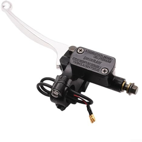 Floweringbeter Poignée de levier de frein hydraulique conçue pour les vélos électriques, les buggys et les pitbikes côté droit (10 mm gauche)