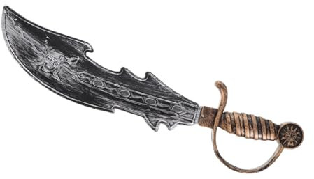 BESPORTBLE Décorations Fausses de Pirate Couteau d'halloween Costume d' Accessoires de Costume de Pirate Cosplay Fausse Plastique