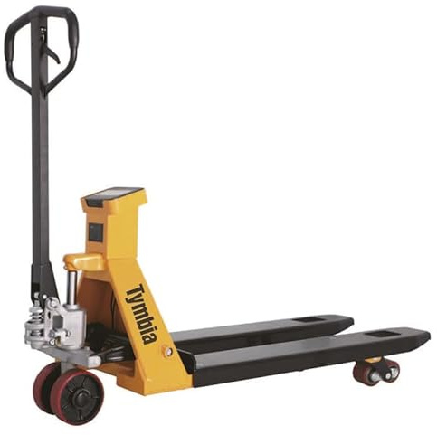 Transpaleta Pesadora 2500kg TYMBIA (sin Impresora) | Horquillas 1150x550mm | División mínima de 0.2-0.5-1.0 kg