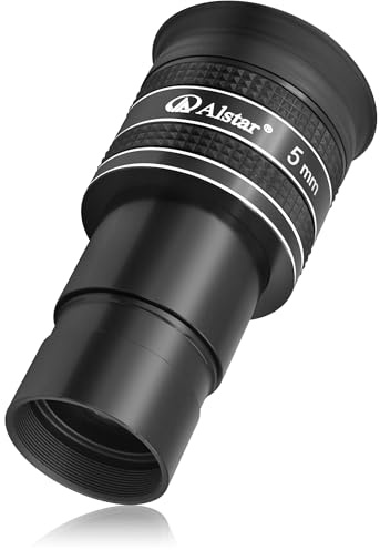 Alstar Telescope Eyepiece, 58 Degree 5mm 1.25 Inch Wide Angle Planetary Eyepiece for 1.25 Inches Astronomic Telescopes & Filters, Fully Multi-Coated Lens Telescope Accessory