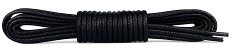 Laceter Lacets Ronds Fins 2,4mm pour Chaussures de Ville - Lacet Idéal pour Derbies, Richelieu, Bottines Cuir, Mocassins - Style Habillé Élégant et Résistant - Noir ébène, 60 cm