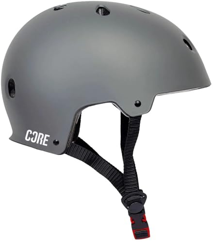 CORE Protection Action Sports Helmet Skate/BMX/Bike/MTB/Roller Derby/Scooter - Grey, S/M
