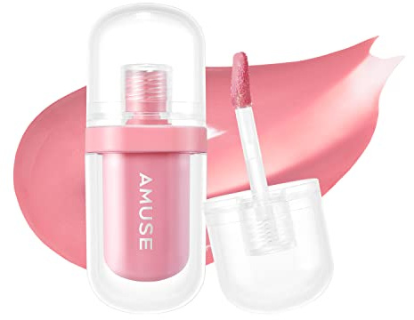 Amuse JEL-FIT TINT 12 Stunden anhaltende, geleeartige Textur, feuchtigkeitsspendender Lippenfleck, vegan, in handlicher Größe für unterwegs (03 NUROSA)