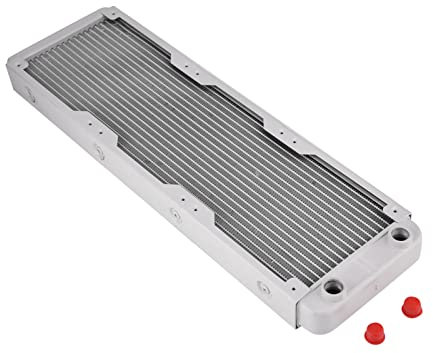 Radiador Radiador de Aluminio de 360 ​​mm Lámina Galvanizada de Aluminio Radiador de Aluminio Disipador de Calor C para OMPuter Refrigeración por Agua Intercambiador (360 mm)