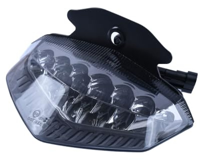 aVDB-moto Fanale Posteriore, Luce Stop LED compatibile con DUCATI HYPERMOTARD 1100, S 2008-2009 (Fumè)