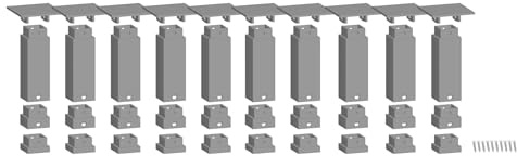 NOCH Easy Track Pillar Set Bottom, Model Building Pillar for Stable Tracks, 63.25 mm Height Ideal for H0, TT, N