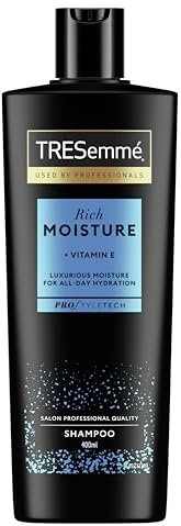 Tresemmé Rich Moisture Shampoo, per capelli secchi e danneggiati 3 x 400 ml