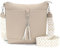 Sasrymnl große umhängetasche damen mittelgroß beigegrau handtasche damen mittelgroß handtasche damen groß Veganes Leder crossbody bag damen groß