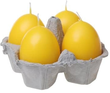 Steinhart Eierkerzen ,4er-Pack gelb (Brenndauer: 7 h) (1 Stk)