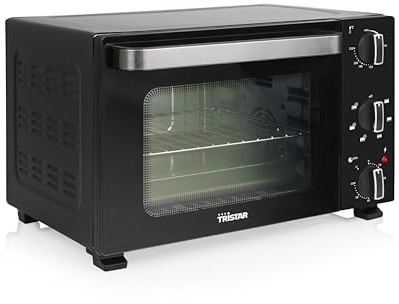 Tristar Varmluftsugn 20 L, 800 W, kompakt för grillning och bakning med temperatur 90–230 °C, 60 minuters timer och bakplåt med galler, OV-3652