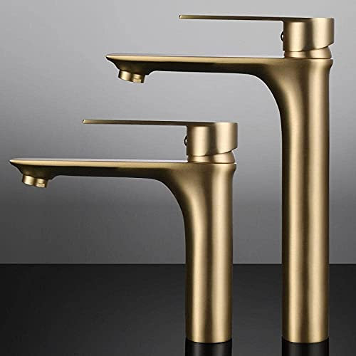 Basin Taps Basin Mixer Taps Bathroom Sink Taps Brass Sink Faucet Faucet Bathroom Sink hot and Cold Water countertop Mounted Washstand Crane Deck Mounted Faucet (Color : Chrome S) Good