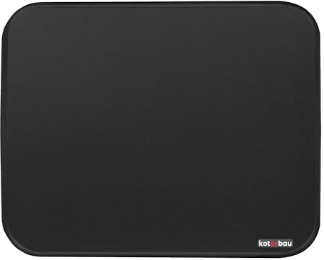 KOTARBAU® Placa de suelo para chimenea, 48 x 60 cm, de acero con recubrimiento en polvo, color negro, placa de protección contra chispas