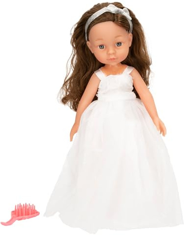 ColorBaby - Muñeca Mara articulada Infantil, 32 cm, Peine Incluido, Muñecas realistas, Juguetes niños 3 años, Regalos Navidad Infantiles (47447)