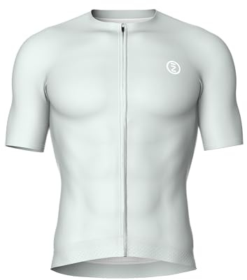 INBIKE Maillot Ciclismo Hombre Camiseta Ciclismo Manga Corta Maillot MTB con 3 Bolsillos Transpirable Elástico UV-Protect Secado rápido Verde,L