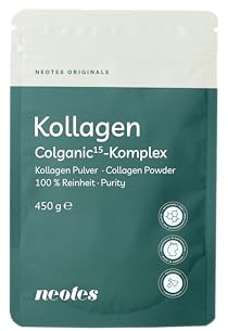 Colganic Kollagen Pulver 450g - Kollagenhydrolysat aus bioaktiven Kollagenpeptiden Typ 1,3 freilebender Weidekühe - 100% reines Nahrungsergänzungsmittel aus Collageprotein ohne Zusatzstoffe - neotes