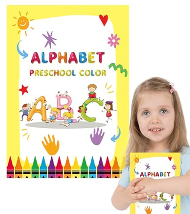 Generisch Livres d'activités pour - Livre de Suivi de l'alphabet - Cahier d'apprentissage préscolaire sensoriel pour la Maternelle, l'école à la Maison, Les Voyages, Les activités de Plein air