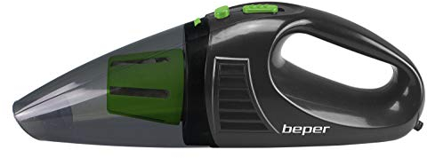 BEPER P202ASP400 Handstaubsauger Kleiner-Tragbarer Autostaubsauger mit 3 Zubehörteilen im Lieferumfang, ABS, Schwarz, 70W, 70 W, 0.5 liters