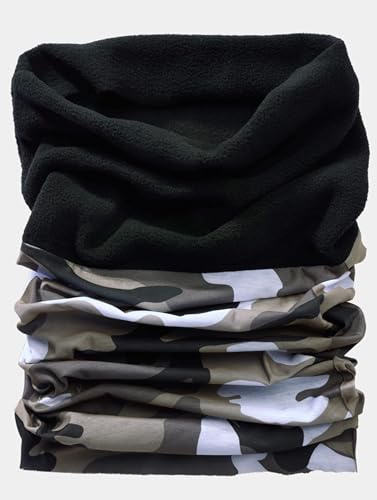 Brandit multifunktionell halsduk, FLEECE vinter, snöflinga, mun-våtmask, motorcykel, Urban, One size