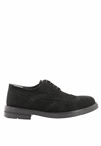 Scarpe Uomo Eleganti Scamosciate Brogue in Camoscio Made in Italy