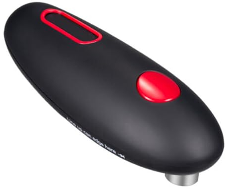 Mediawave Store - Apriscatole Universale Elettrico, Avvio Automatico, Rotazione a 360°, a Batterie, Lama per Lattine, Scatolame Alluminio, Utensile Elettrico, Professionale, Apriscatole Universale