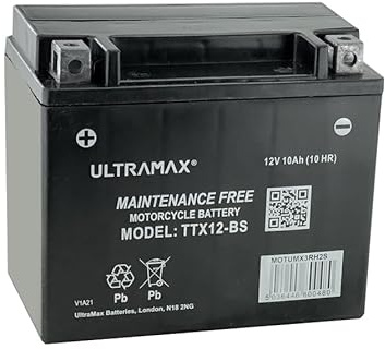 UltraMax 12 V 10 Ah förseglat AGM-motorcykelbatteri
