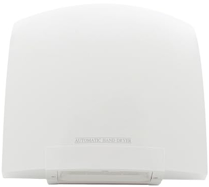 Quiotuir - Secador de manos 10-15 segundos para secado, aire caliente, aire frío, salida de aire ampliada con luz azul seca a mano eléctrica de pared para inodoros hogar, hoteles, escuelas