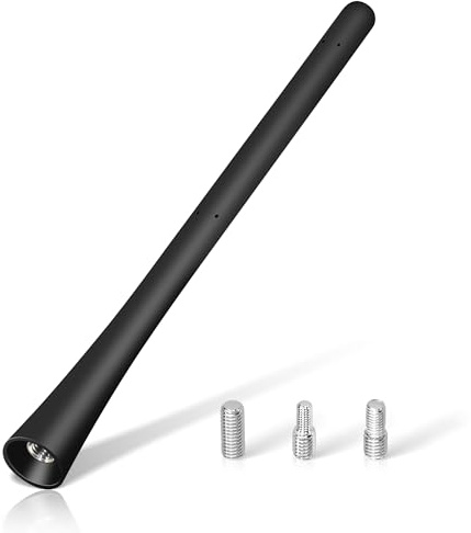 Remplacement de l'antenne aérienne de la Voiture Universelle Tuolnk, Antenne de Voiture AM/FM avec vis M4 M5 M6 7inch (18 cm)