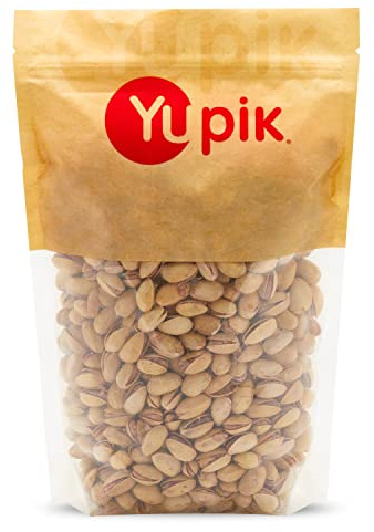 Yupik Dry Roasted Unsalted Pistachios, In Shell, 2.2 lb (35.3 oz), Gluten-Free, Kosher, Crunchy Whole Nuts With Shell, No Added Salt, Oil-Free, Source of Fiber, Protein Nuts, Healthy Snacks