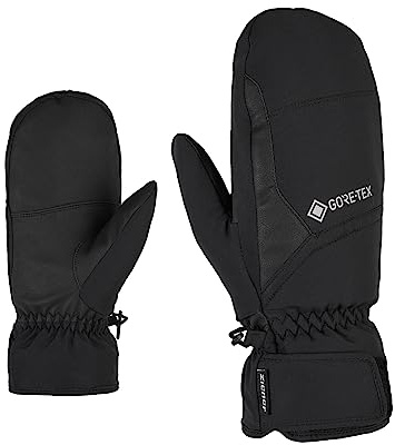 Ziener Garwel GTX Mitten Glove Alpine Ski Gloves/Winter Sports | Waterproof, Breathable, Black, 8.5