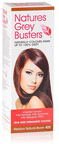 PPD FREE Hair Dye - Medium Brown Hair Dye | No Ammonia | No Peroxides | The Natural, Safe Way To Colour Away Your Grey! (Semi Permanent Colour) 70ml