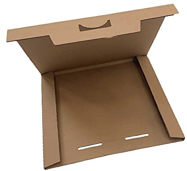 Jeco - Lot de 100 boites postales carton extra plates 320 x 320 x 10mm pour disque vinyle 33 tours étuis emballage expédition