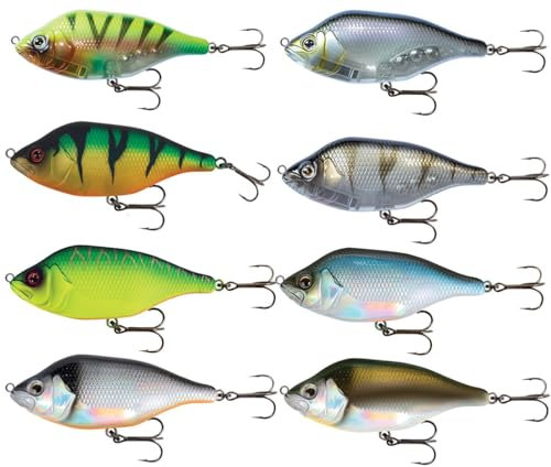 Fox Rage Hitcher Jerk & Twitch UV 120mm 60g lipless Sinking Jerkbait, Farbe:Fire Tiger