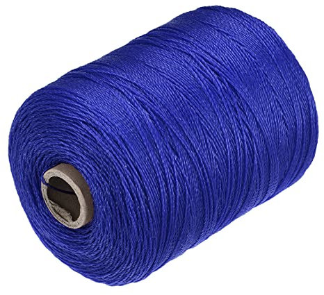 sourcing map Torcida Albañil Línea Nylon Cordel Cuerda Cordón Azul 600M/656 Yardas 1mm Diámetro para Redes, Paisajismo, Hogar Mejora, Bricolaje Proyecto, Artesanía, Albañilería