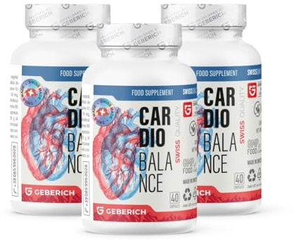 (3 pacchi) Cardiobalance – Salute del Cuore, Cardiovascolare – 40 Capsule Vegane – con Estratto di Semi d'Uva, Ribes Nero, Foglie di Olivo, Coenzima Q10