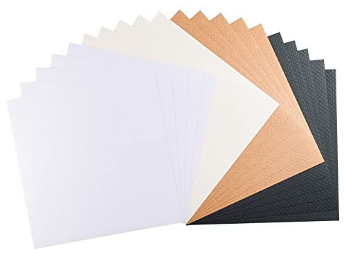 Florence Grovt kartongpapper – 30,5 x 30,5 cm – blandade färger – 20 ark – 210 g/m² – för scrapbooking, korttillverkning, perforering och bröllopsfest