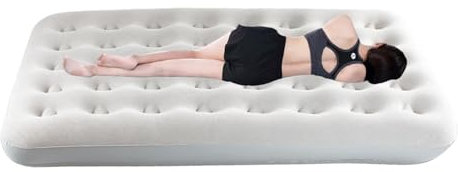 Cama inflable, colchón inflable, colchón inflable de doble cara para el hogar | Colchón de aire plegable, colchón inflable para camping, hogar y viajes portátiles con una capacidad de carga