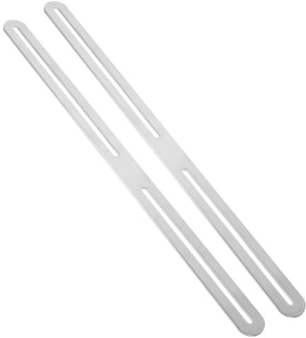 Toddmomy 2pièces Support Acier Pour Fixation De Boîte Aux Lettres De Clôture Plaque Renforcée Réglable Pour Installation Sécurisée Et Stable Kit De Support Pour Mailbox